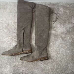 MICHAEL Michael Kors Jamie Taupe Over-the-Knee Boots